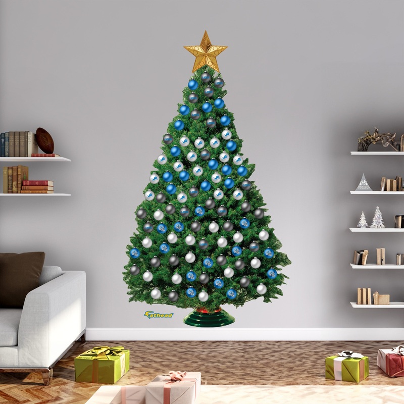 Detroit Lions – Decorate Your Own Christmas Tree – Official NFL – Reusable Vinyl Wall Decals