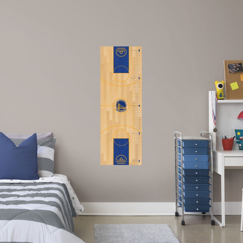 Golden State Warriors – Growth Chart – Official NBA – Reusable Vinyl Wall Decal