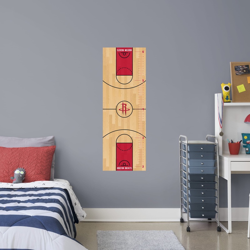 Houston Rockets – Growth Chart – Official NBA – Reusable Vinyl Wall Decal