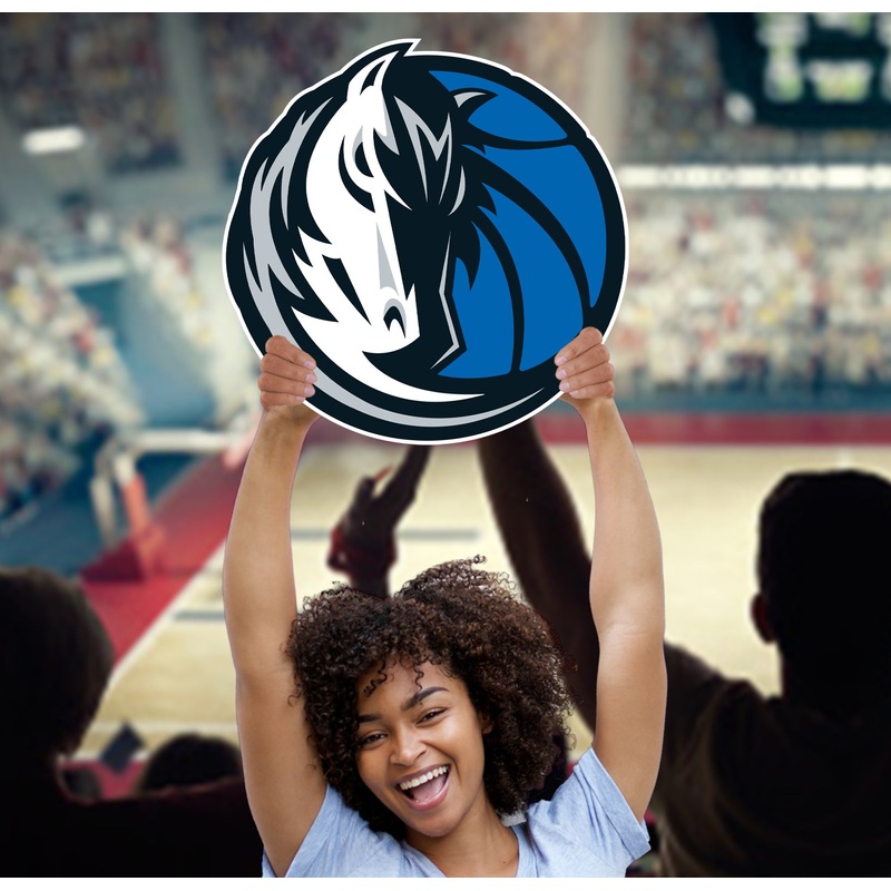 Logo – Big Head – Official NBA – Dallas Mavericks – Foam Core Cutout