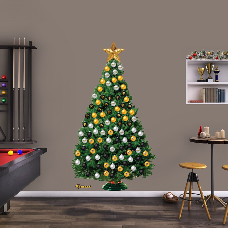 Pittsburgh Pirates – Decorate Your Own Christmas Tree – Official MLB – Reusable Vinyl Wall Decals