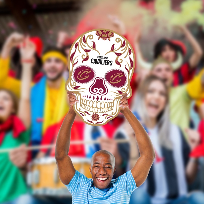 Skull Logo – Big Head – Official NBA – Cleveland Cavaliers – Foam Core Cutout