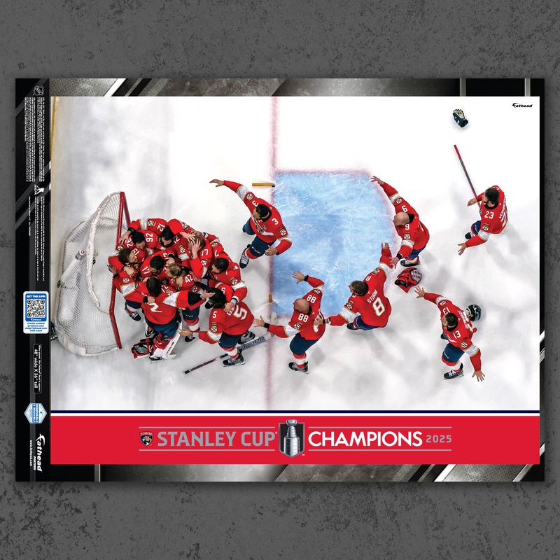 2025 Stanley Cup Champions – Peel & Stick Poster – Official NHL – Florida Panthers – Reusable Vinyl Wall Decal