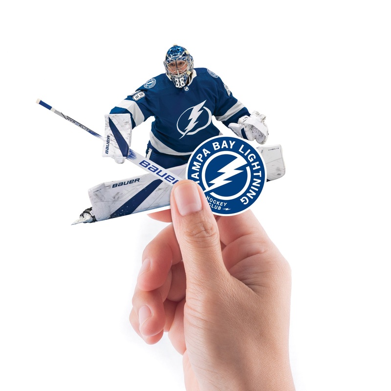 Andrei Vasilevskiy – 5 Minis (Mixed Sizes) – Official NHL – Tampa Bay Lightning – Reusable Vinyl Decals