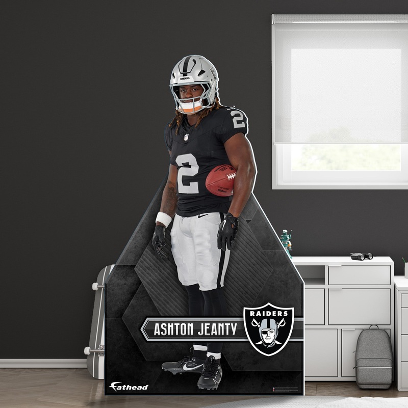 Ashton Jeanty – Rookie Premiere – Life-Size Stand Out – Official NFL – Las Vegas Raiders – Foam Core Cutout