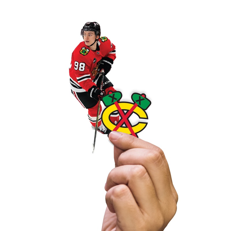 Connor Bedard – 5 Minis (Mixed Sizes) – Official NHL – Chicago Blackhawks – Reusable Vinyl Decals