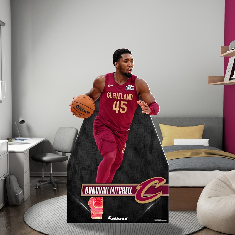 Donovan Mitchell – Life-Size Stand Out – Official NBA – Cleveland Cavaliers – Foam Core Cutout