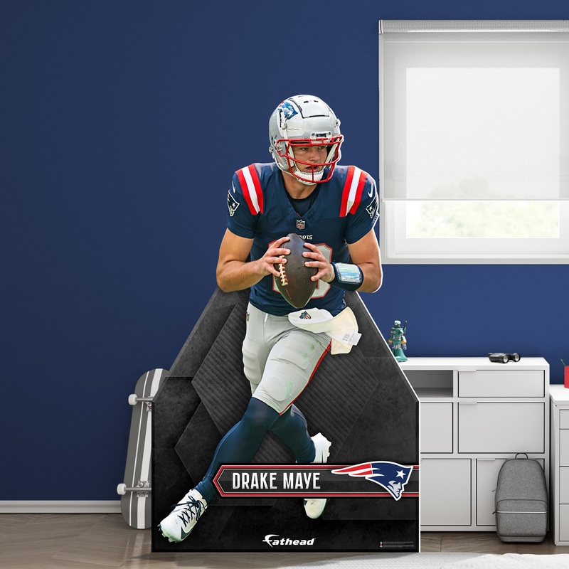 Drake Maye – Life-Size Stand Out – Official NFL – New England Patriots – Foam Core Cutout