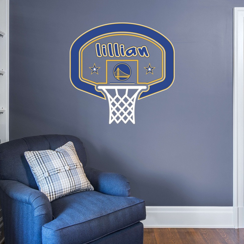 Golden State Warriors – Graphic – With Personalized Name – Official NBA – Vinyl Transfer Decal