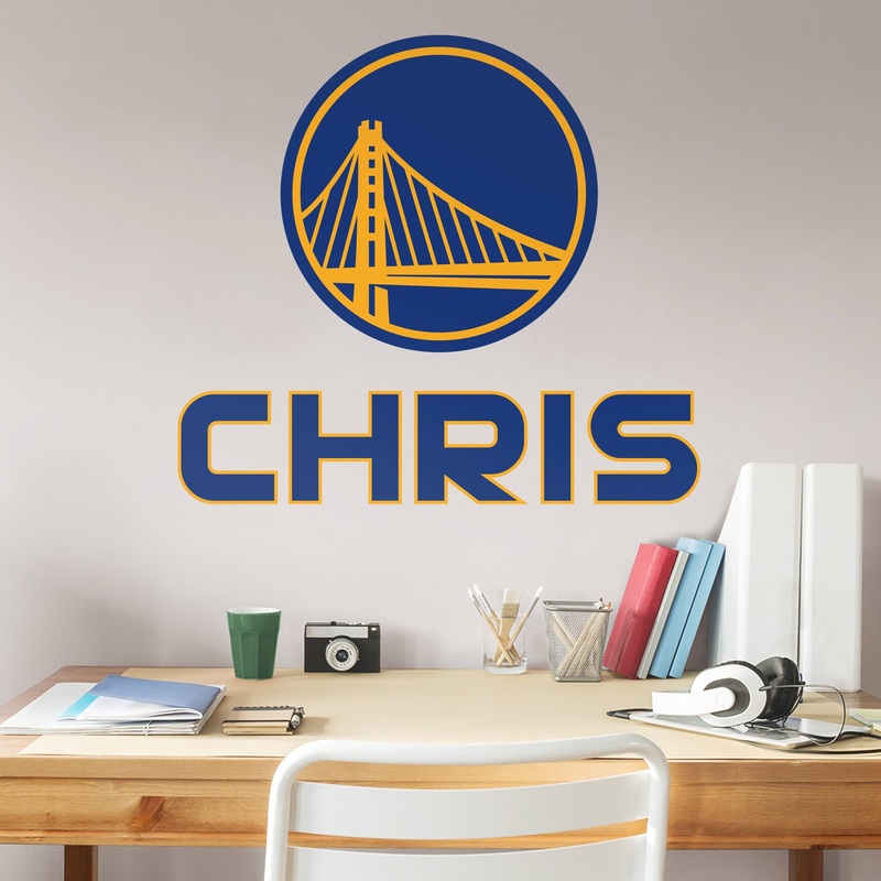 Golden State Warriors – Logo – With Personalized Name – Official NBA – Vinyl Transfer Decal