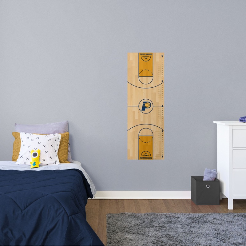Indiana Pacers – Growth Chart – Official NBA – Reusable Vinyl Wall Decal
