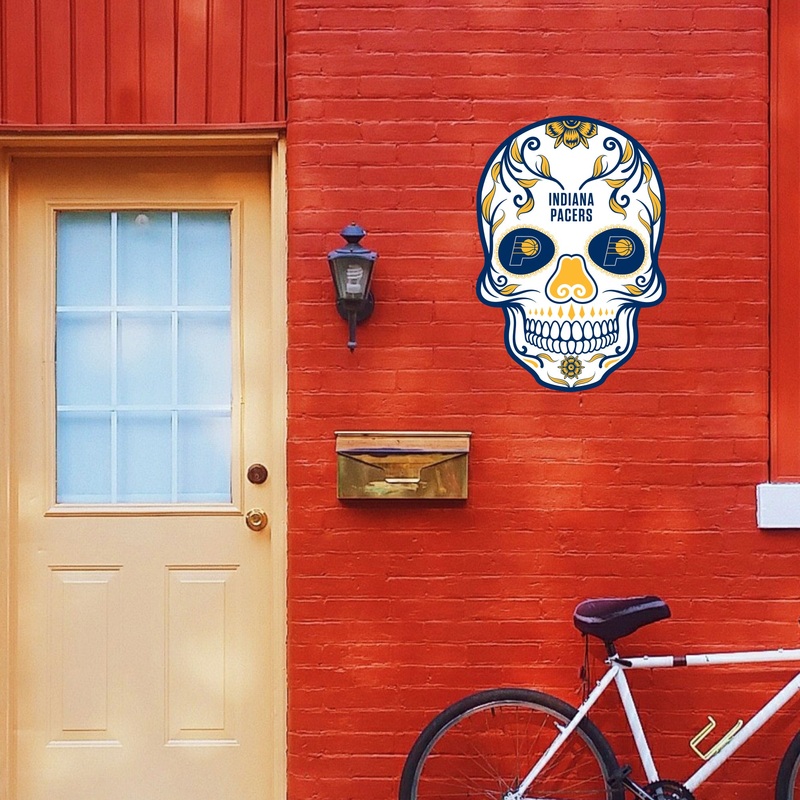 Indiana Pacers – Sugar Skull Logo – Outdoor Wall Decals – Official NBA – Scratch Resistant Alumigraphics Smooth