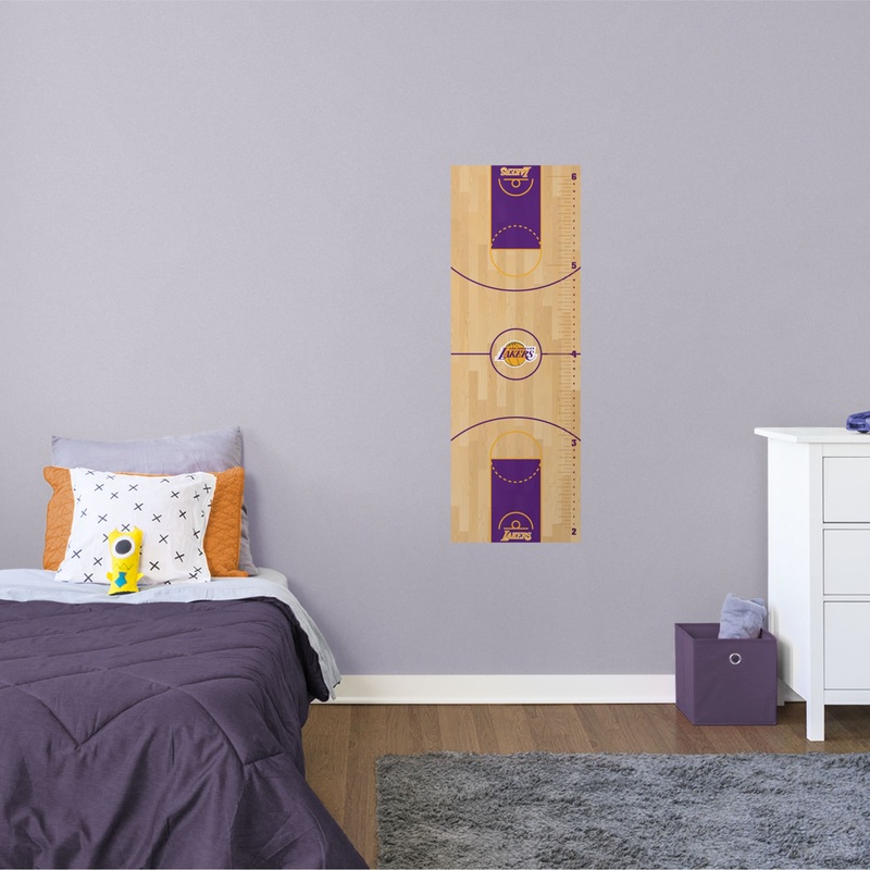 Los Angeles Lakers – Growth Chart – Official NBA – Reusable Vinyl Wall Decal