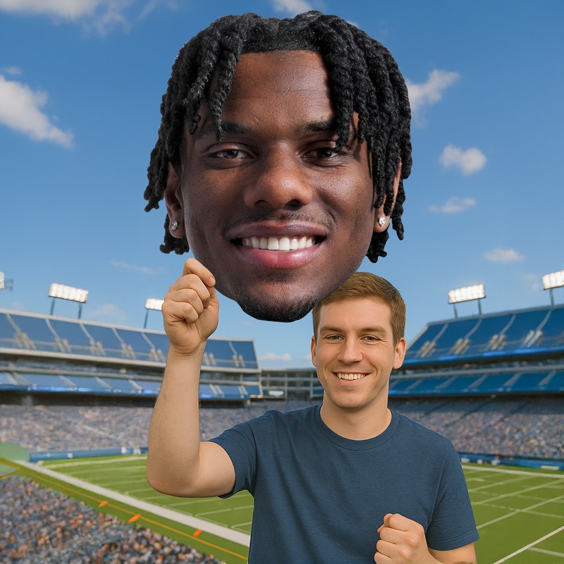 Malik Nabers – Big Head – Official NFLPA – New York Giants – Foam Core Cutout