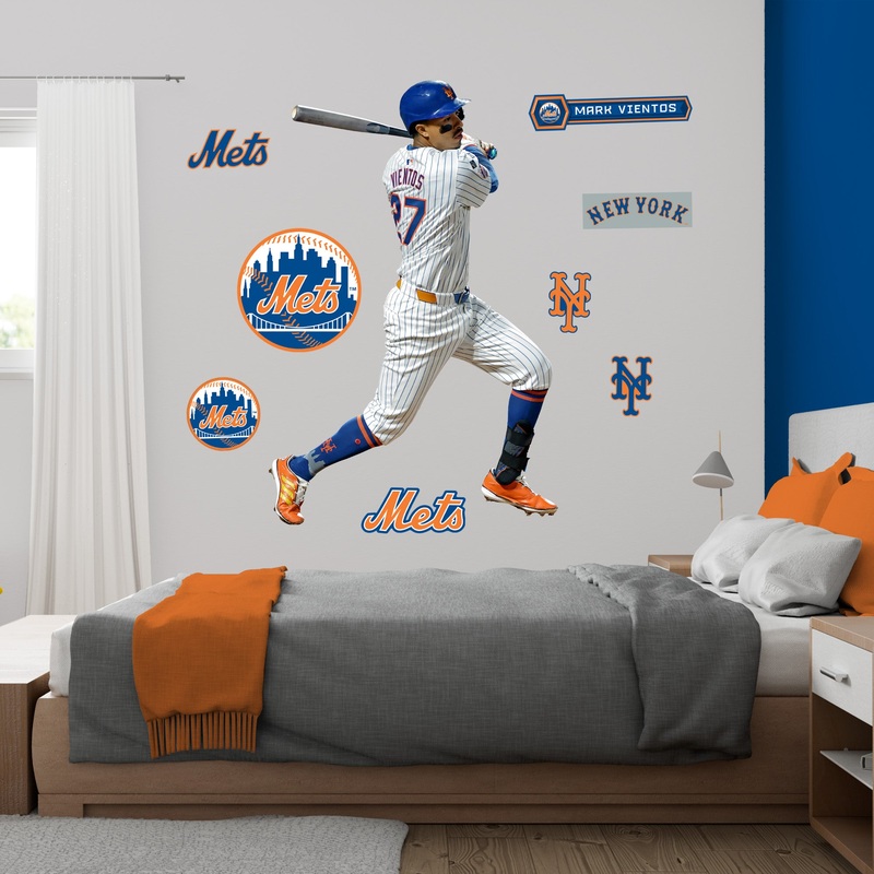 Mark Vientos – RealBig Collection – Official MLB – New York Mets – Reusable Vinyl Wall Decals