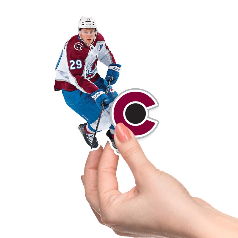 Nathan MacKinnon – 5 Minis (Mixed Sizes) – Official NHL – Colorado Avalanche – Reusable Vinyl Decals