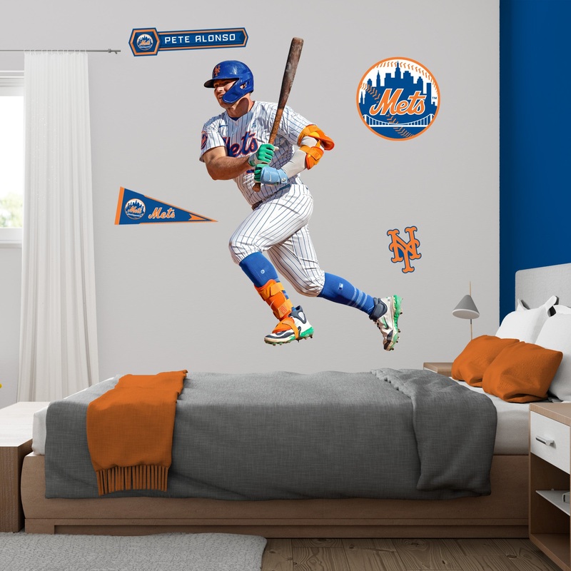 Pete Alonso – RealBig Collection – Official MLB – New York Mets – Reusable Vinyl Wall Decals