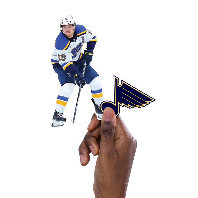 Robert Thomas – 5 Minis (Mixed Sizes) – Official NHL – St. Louis Blues – Reusable Vinyl Decals