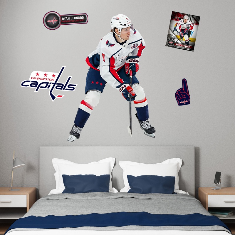 Ryan Leonard – RealBig Collection – Official NHL – Washington Capitals – Reusable Vinyl Wall Decals