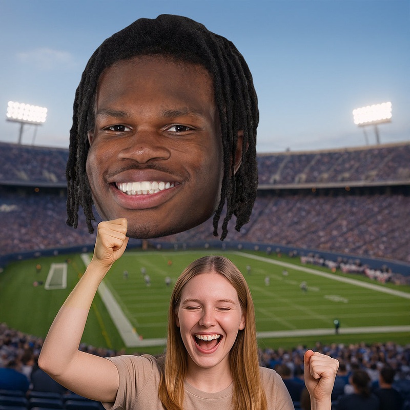 Travis Hunter – Big Head – Official NFLPA – Jacksonville Jaguars – Foam Core Cutout