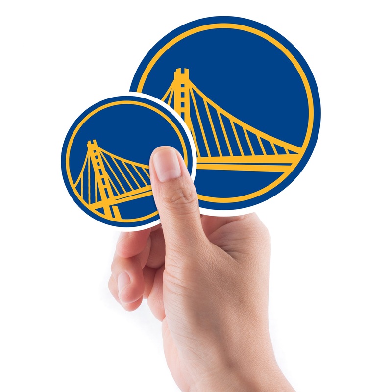 Golden State Warriors – 5 Logo Minis (Mixed Sizes) – Official NBA – Reusable Vinyl Decals