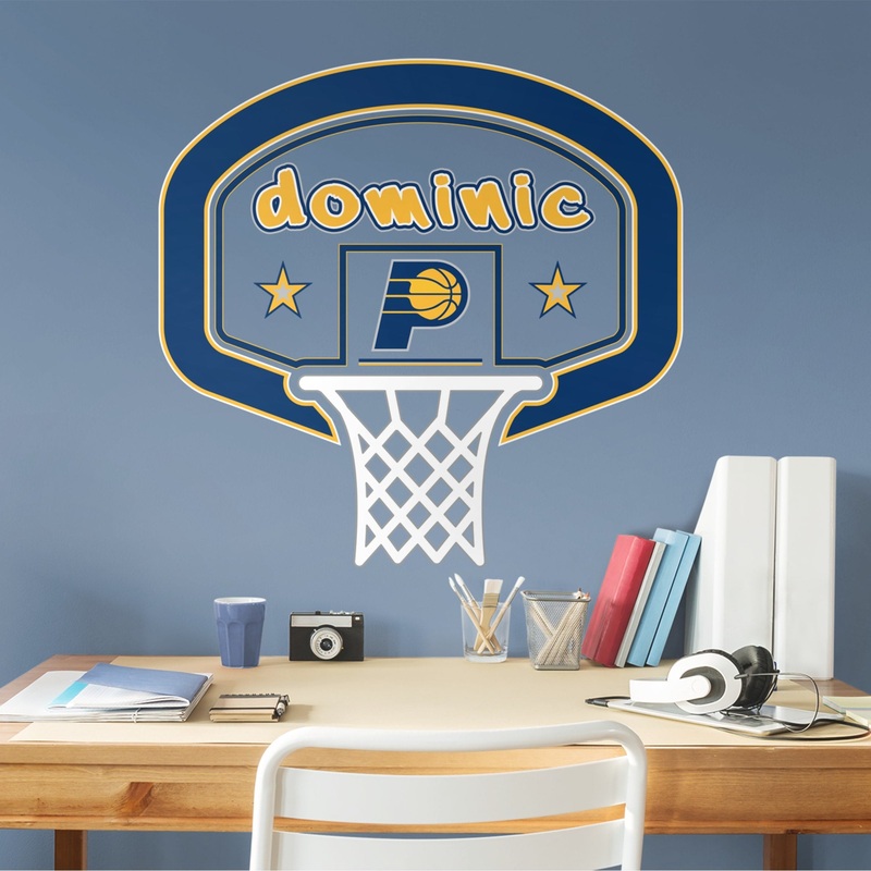 Indiana Pacers – Graphic – With Personalized Name – Official NBA – Vinyl Transfer Decal