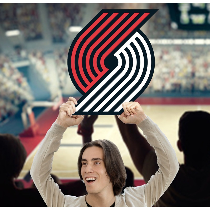 Logo – Big Head – Official NBA – Portland Trail Blazers – Foam Core Cutout