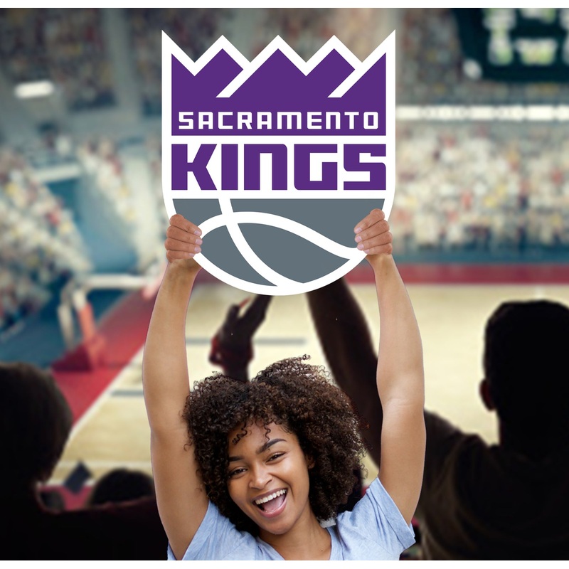 Logo – Big Head – Official NBA – Sacramento Kings – Foam Core Cutout