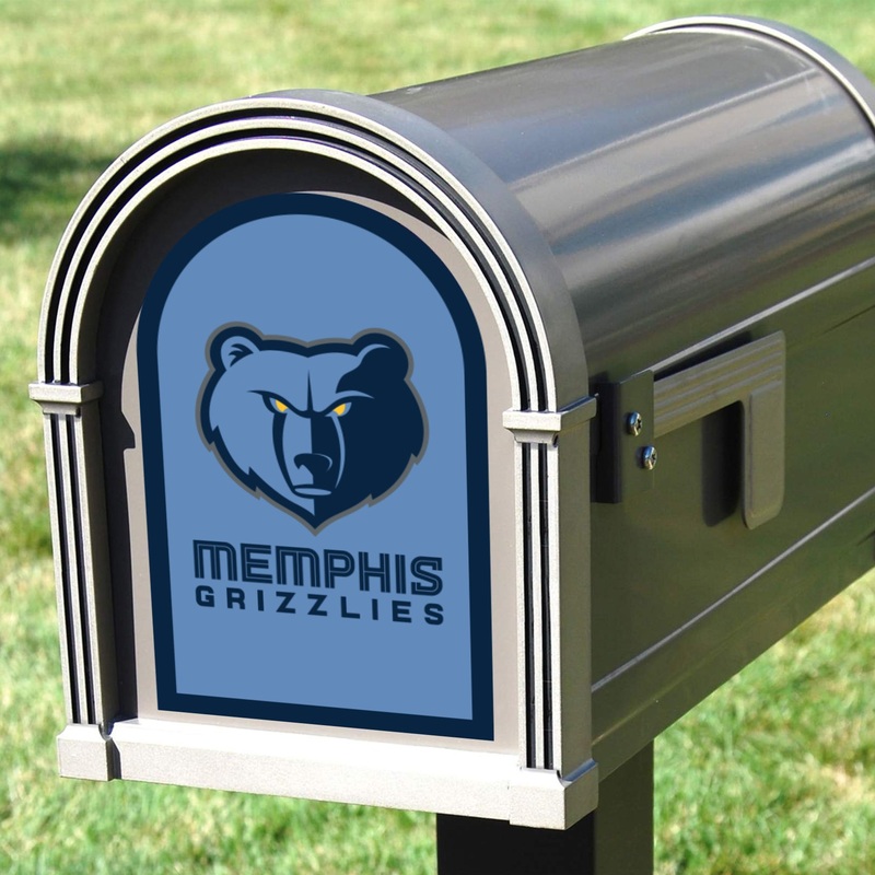 Memphis Grizzlies – Mailbox Logo – Outdoor Wall Decal – Official NBA – Scratch Resistant Alumigraphics Smooth