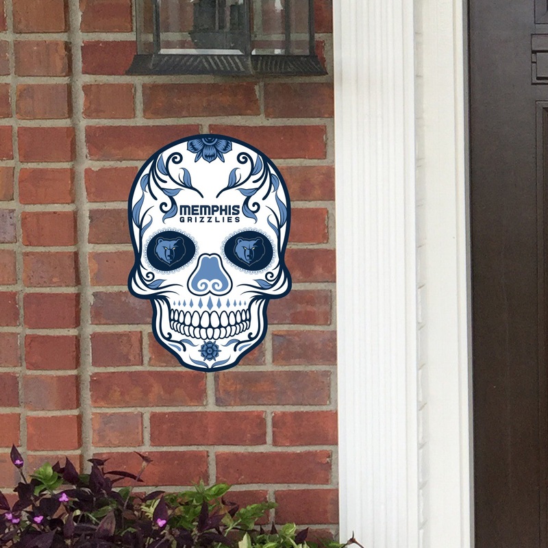 Memphis Grizzlies – Sugar Skull Logo – Outdoor Wall Decals – Official NBA – Scratch Resistant Alumigraphics Smooth