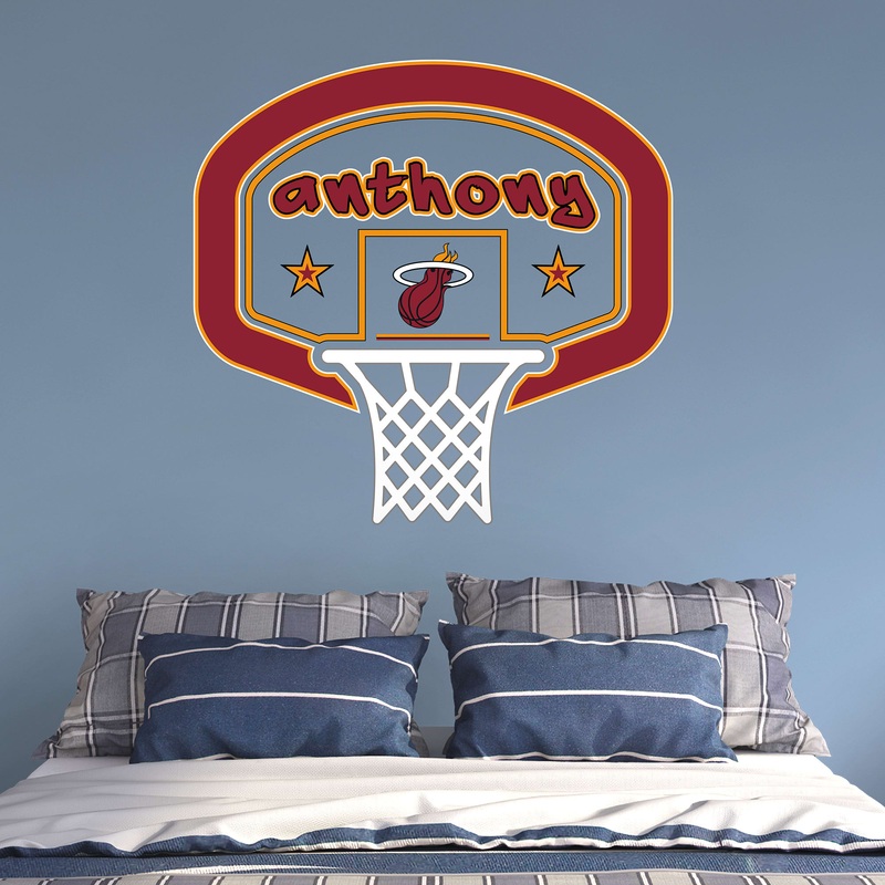 Miami Heat – Graphic – With Personalized Name – Official NBA – Vinyl Transfer Decal