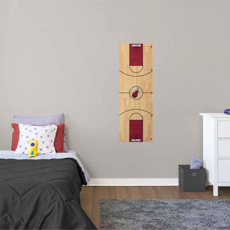 Miami Heat – Growth Chart – Official NBA – Reusable Vinyl Wall Decal