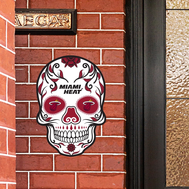 Miami Heat – Sugar Skull Logo – Outdoor Wall Decals – Official NBA – Scratch Resistant Alumigraphics Smooth