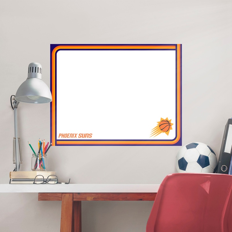 Phoenix Suns – Dry Erase Whiteboard – Official NBA – Reusable Vinyl Wall Decal