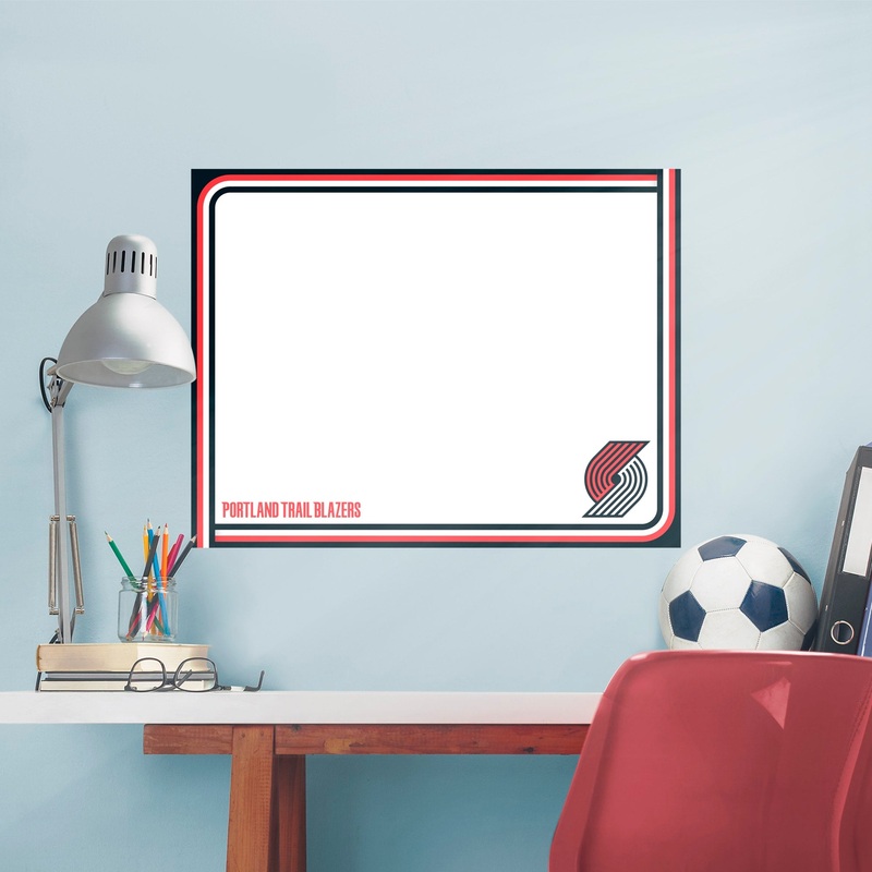 Portland Trail Blazers – Dry Erase Whiteboard – Official NBA – Reusable Vinyl Wall Decal