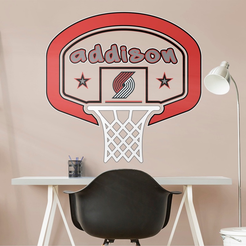 Portland Trail Blazers – Graphic – With Personalized Name – Official NBA – Vinyl Transfer Decal
