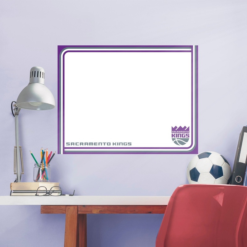 Sacramento Kings – Dry Erase Whiteboard – Official NBA – Reusable Vinyl Wall Decal