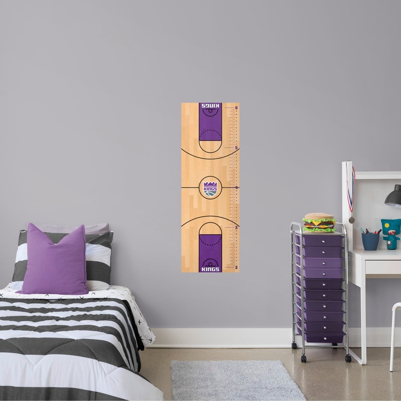Sacramento Kings – Growth Chart – Official NBA – Reusable Vinyl Wall Decal