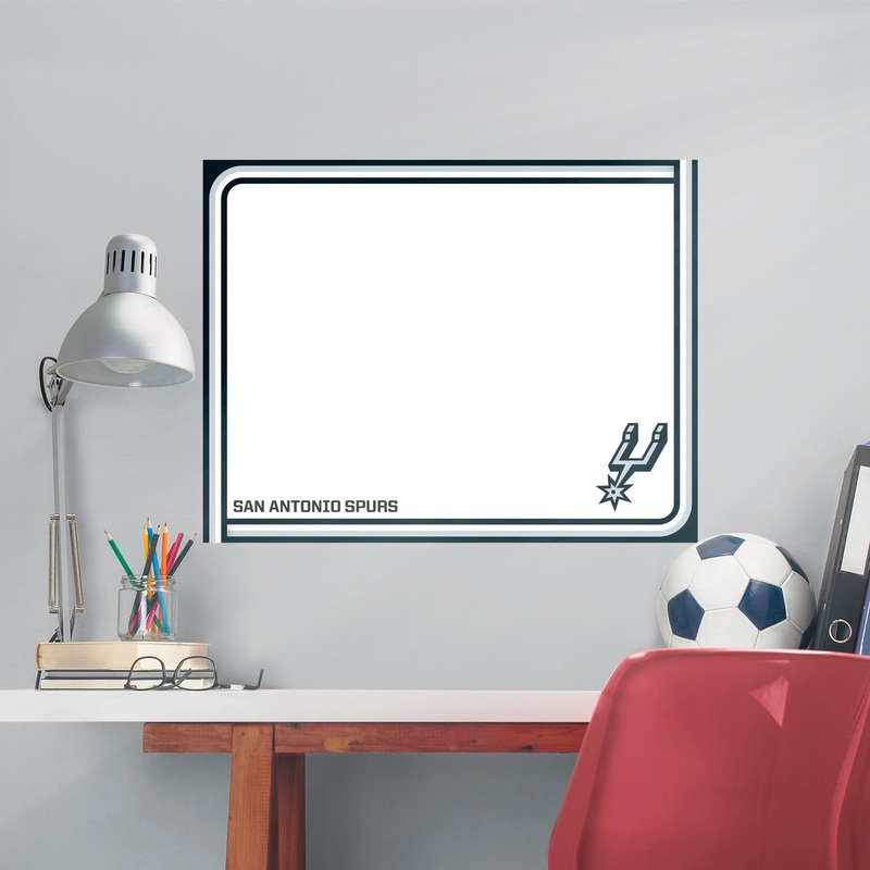 San Antonio Spurs – Dry Erase Whiteboard – Official NBA – Reusable Vinyl Wall Decal