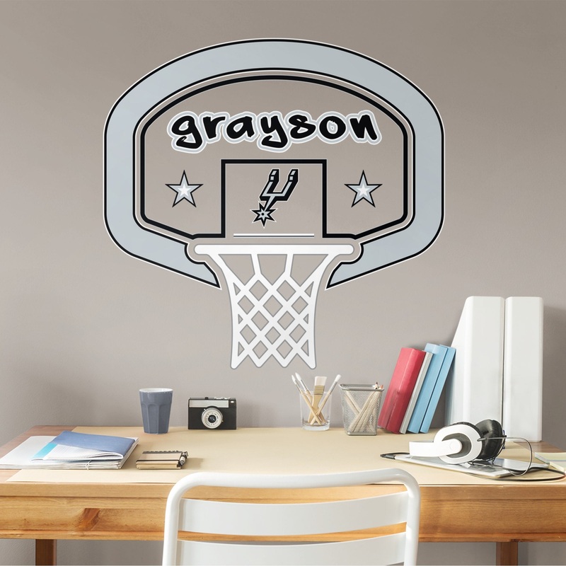 San Antonio Spurs – Graphic – With Personalized Name – Official NBA – Vinyl Transfer Decal
