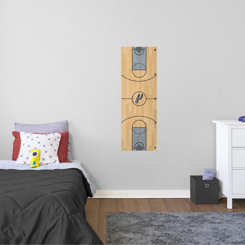 San Antonio Spurs – Growth Chart – Official NBA – Reusable Vinyl Wall Decal
