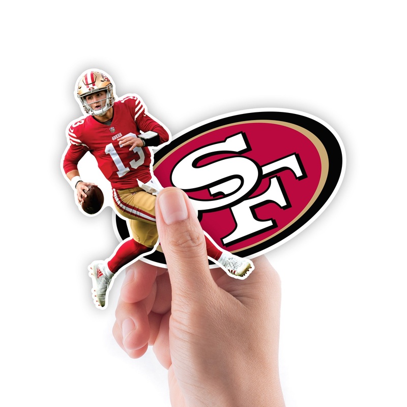 Brock Purdy – 5 Minis (Mixed Sizes) – Official NFL – San Francisco 49ers – Reusable Vinyl Decals