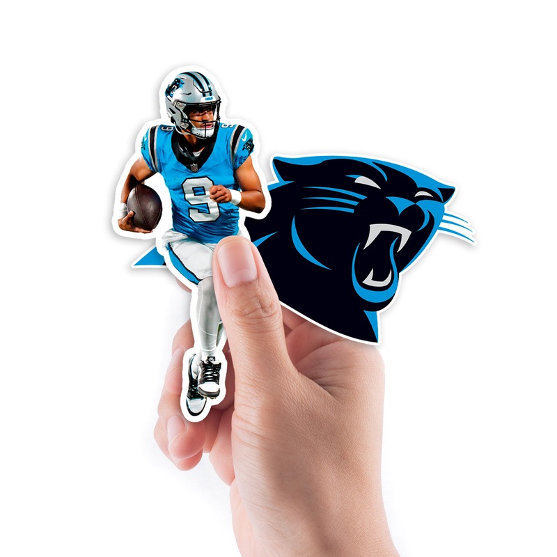 Bryce Young – 5 Minis (Mixed Sizes) – Official NFL – Carolina Panthers – Reusable Vinyl Decals