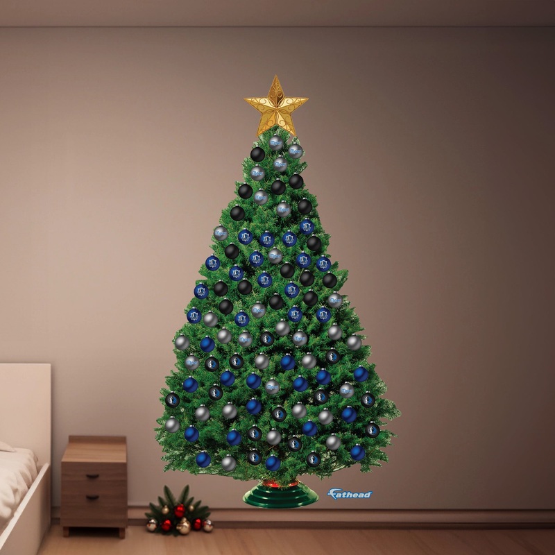 Dallas Mavericks – Decorate Your Own Christmas Tree – Official NBA – Reusable Vinyl Wall Decals
