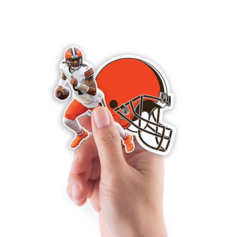 Deshaun Watson – 5 Minis (Mixed Sizes) – Official NFL – Cleveland Browns – Reusable Vinyl Decals