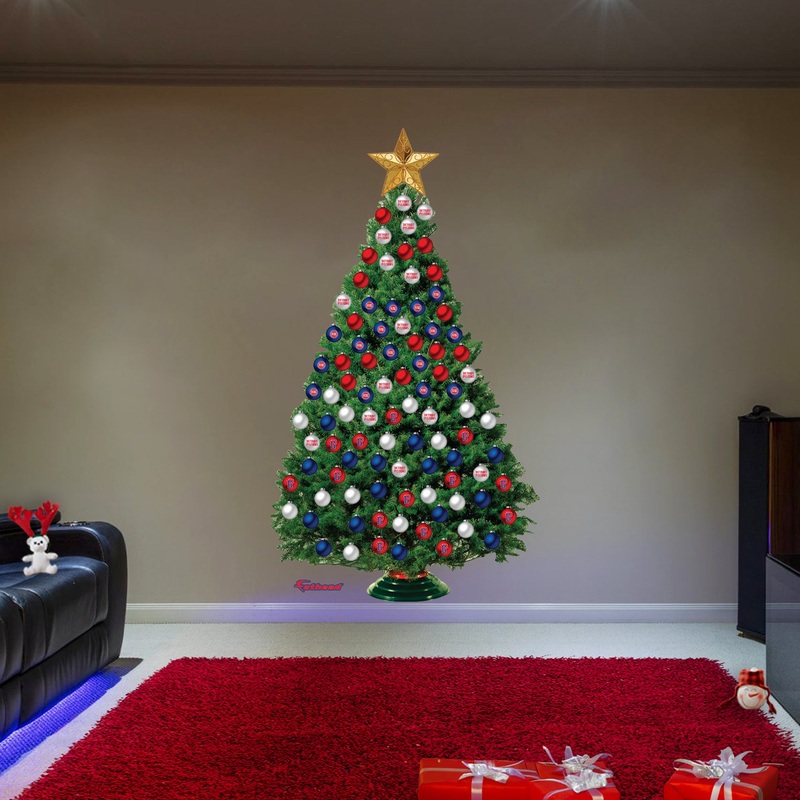 Detroit Pistons – Decorate Your Own Christmas Tree – Official NBA – Reusable Vinyl Wall Decals