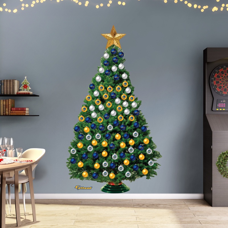 Golden State Warriors – Decorate Your Own Christmas Tree – Official NBA – Reusable Vinyl Wall Decals