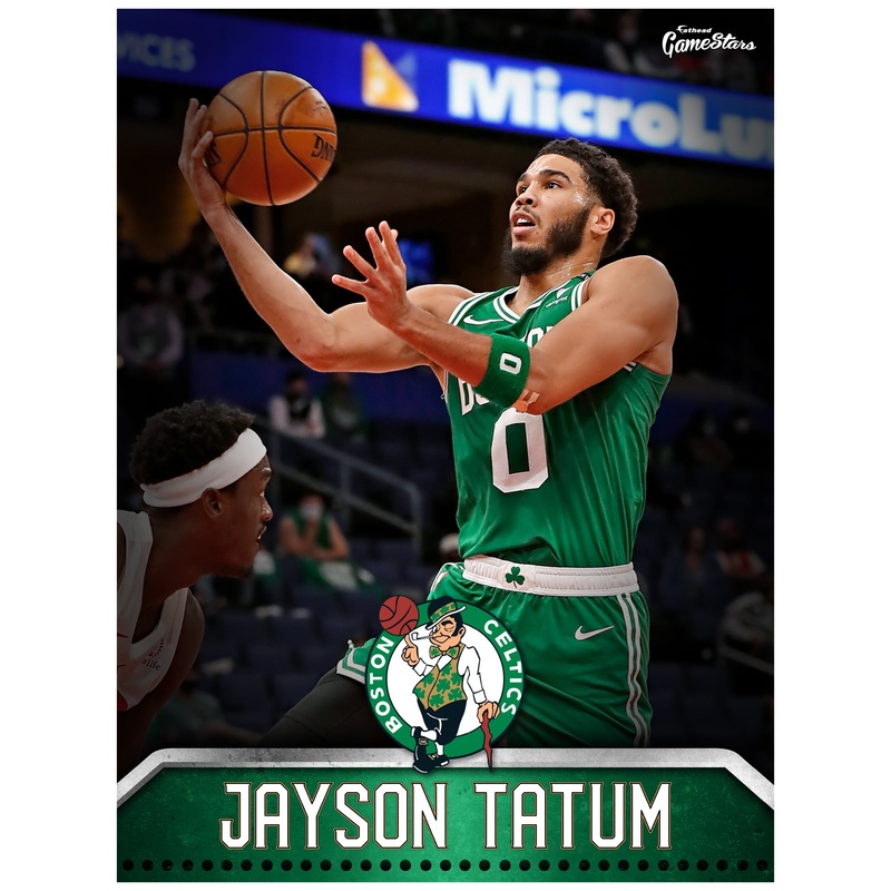Jayson Tatum – GameStars Series – Peel & Stick Poster – Official NBA – Boston Celtics – Reusable Vinyl Wall Decal