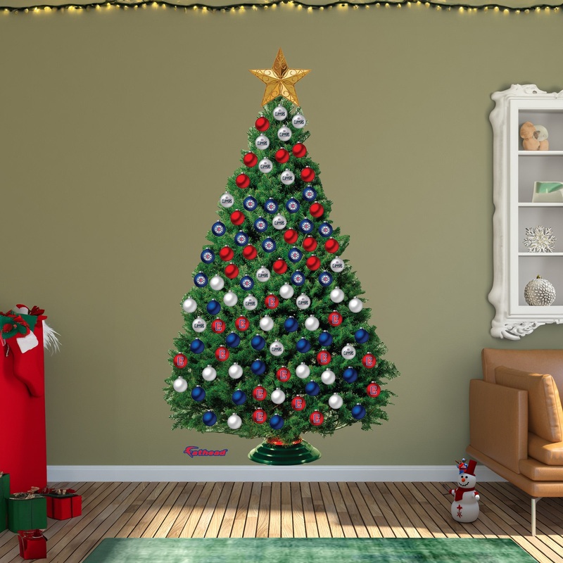 Los Angeles Clippers – Decorate Your Own Christmas Tree – Official NBA – Reusable Vinyl Wall Decals