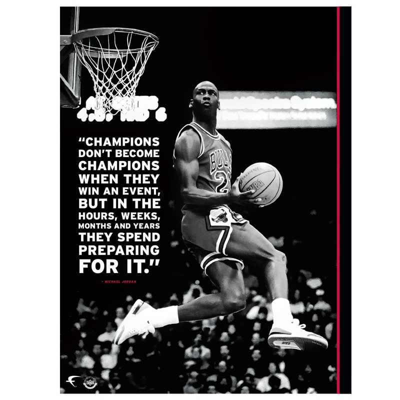 Michael Jordan – Inspirational – Peel & Stick Poster – Official NBA – Chicago Bulls – Reusable Vinyl Wall Decal #1